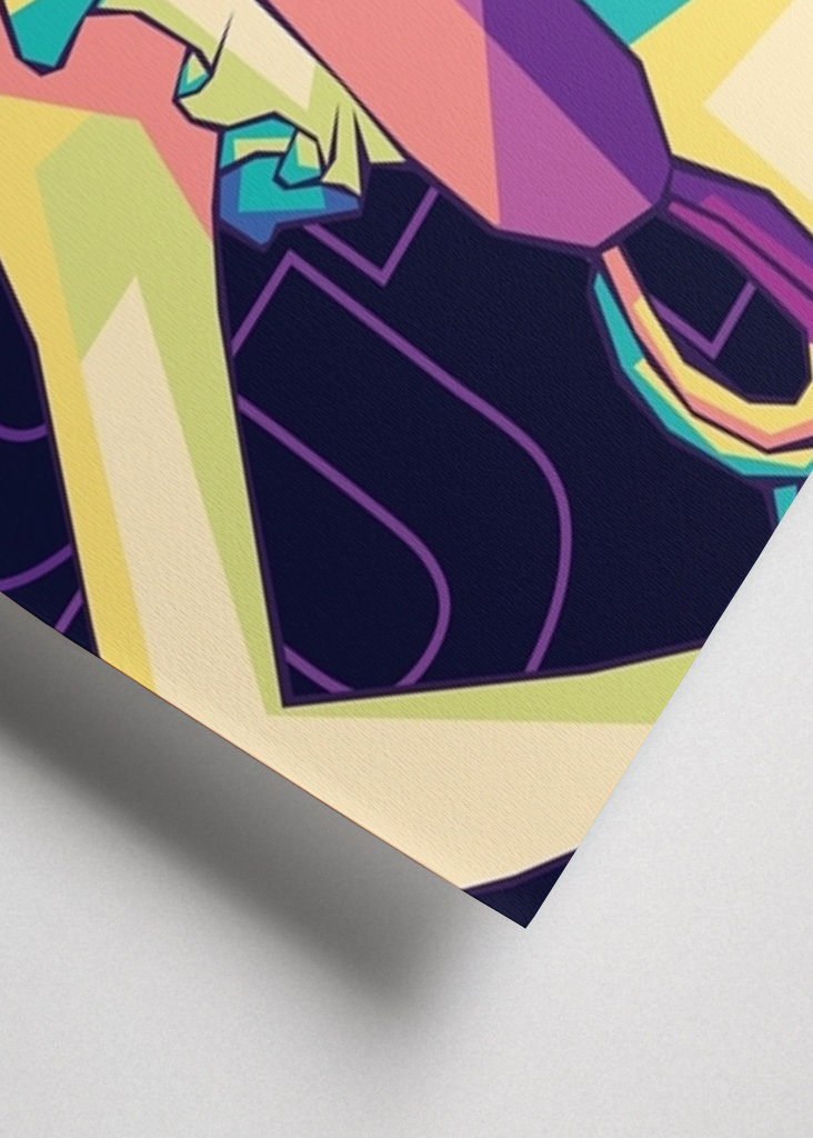 Dibujos animados japoneses popart