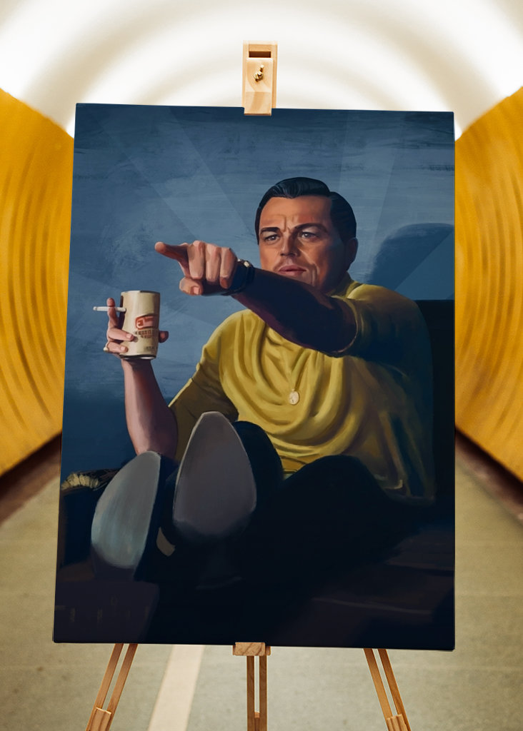 Señalando a Leo - Meme