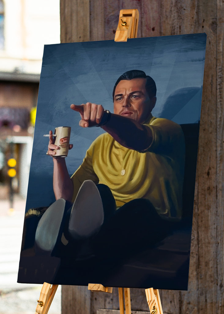 Señalando a Leo - Meme