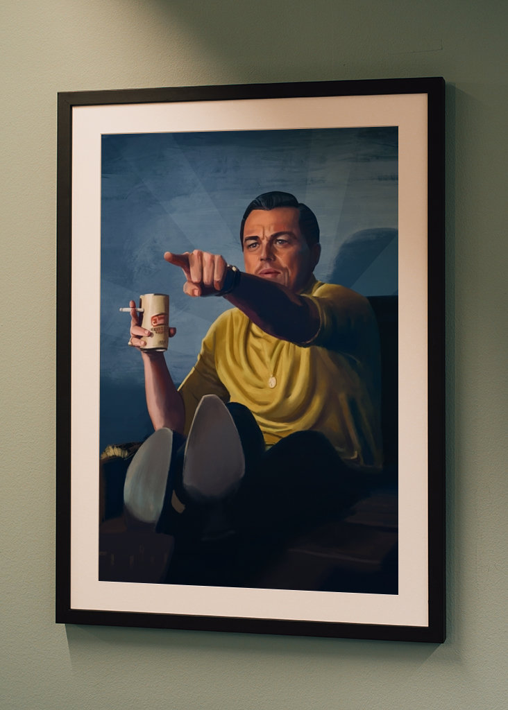 Señalando a Leo - Meme