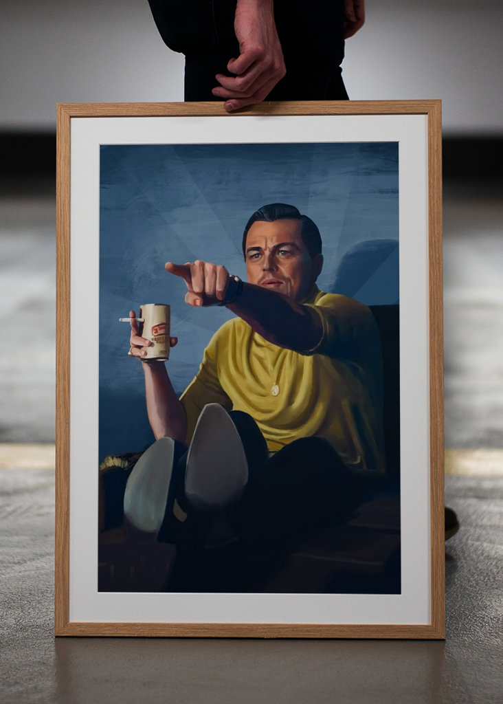 Señalando a Leo - Meme