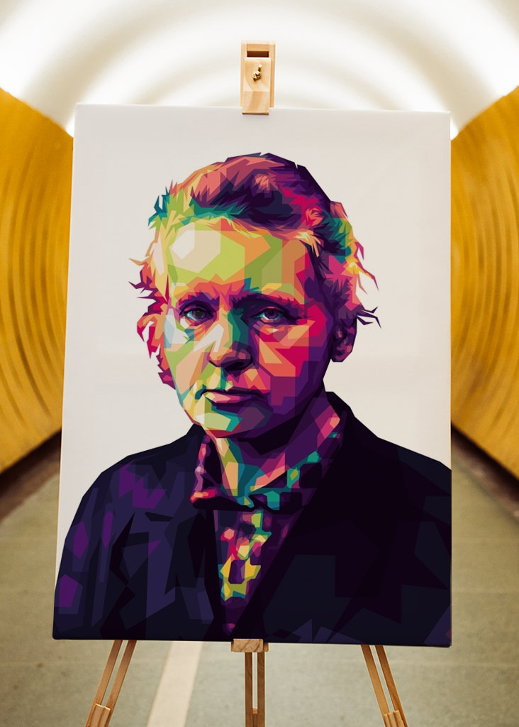 Marie Curie Pop Art