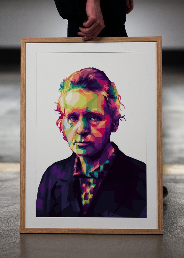 Marie Curie Pop Art