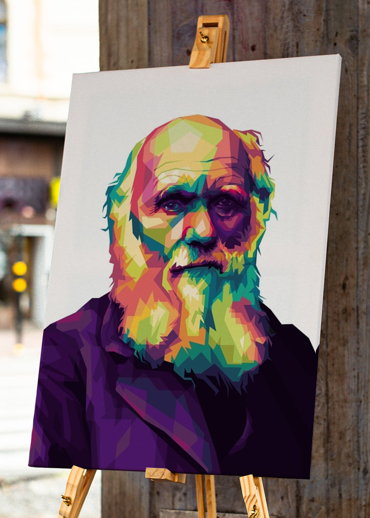Charles Darwin Pop Art