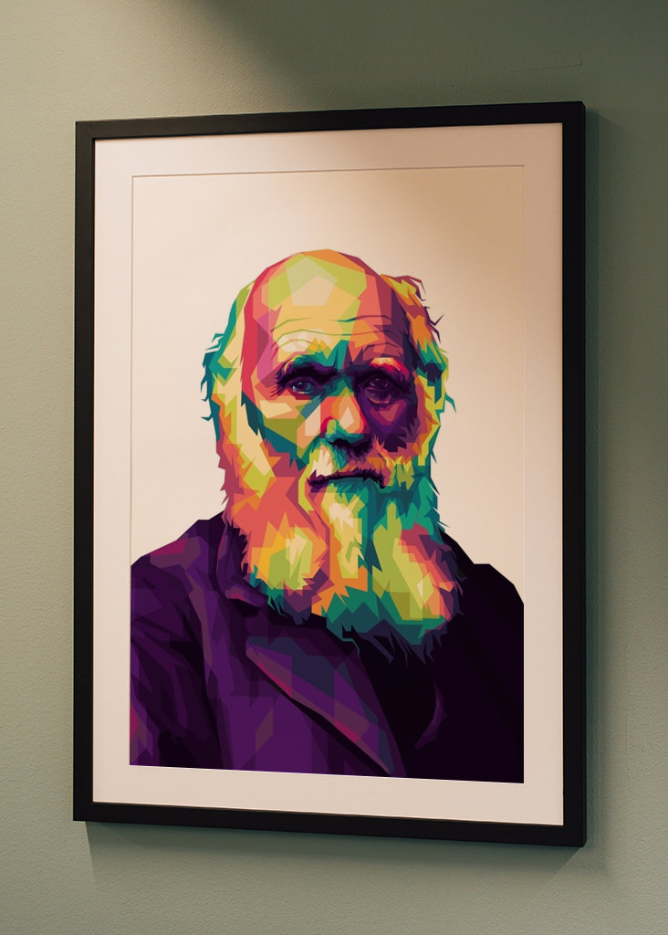 Charles Darwin Pop Art