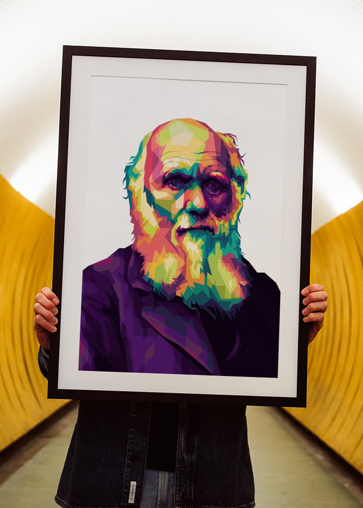 Charles Darwin Pop Art