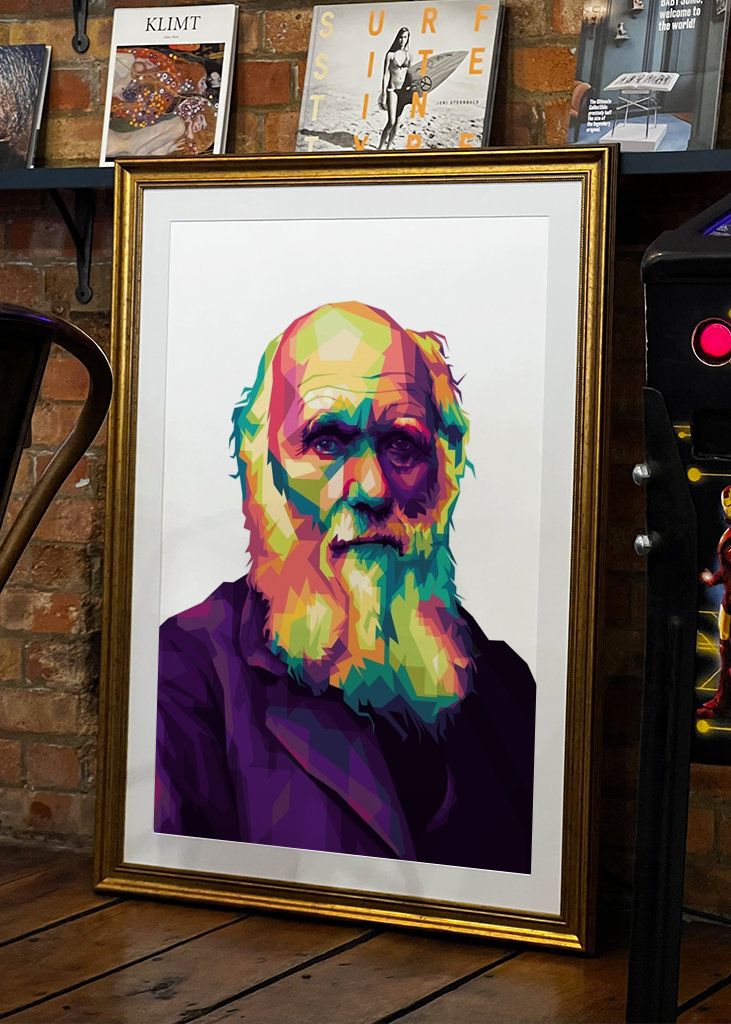 Charles Darwin Pop Art