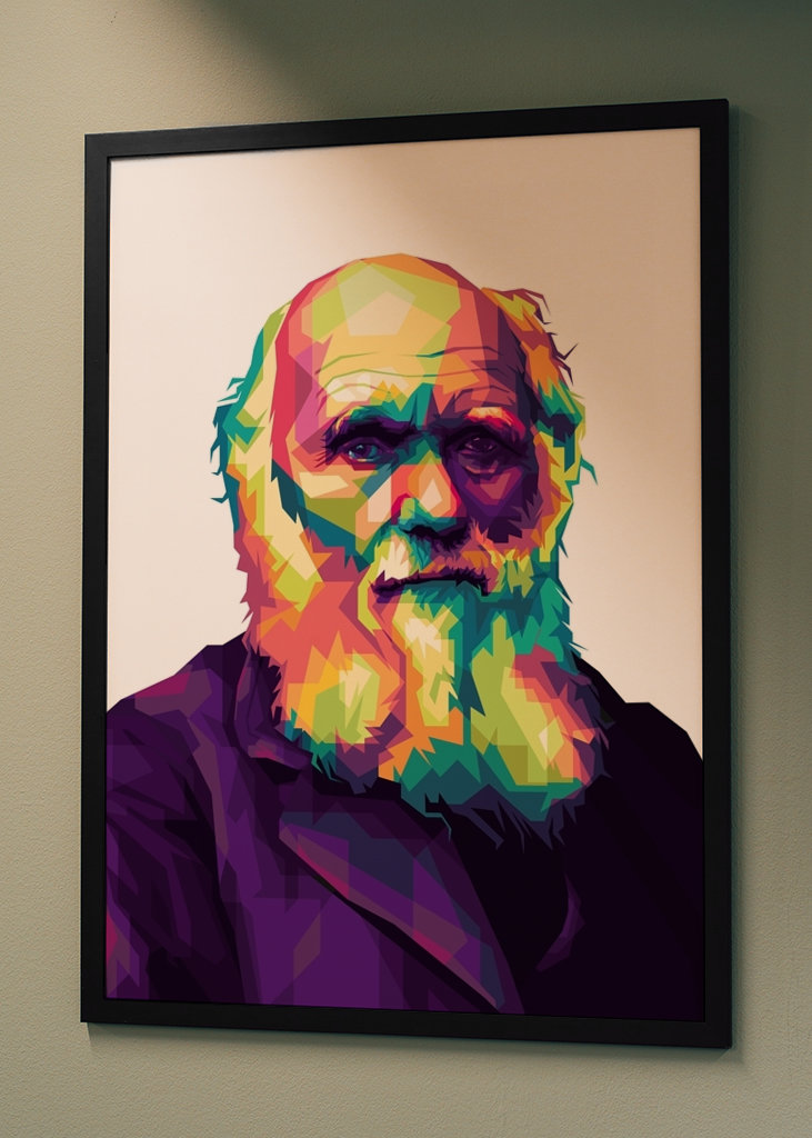 Charles Darwin Pop Art