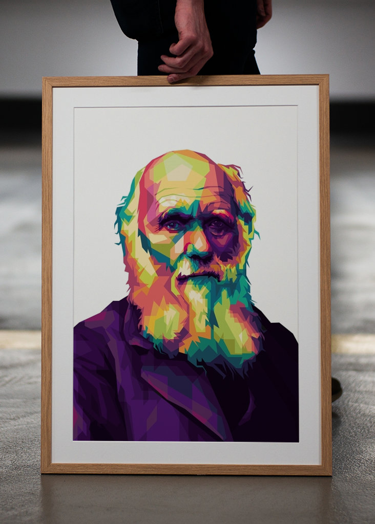 Charles Darwin Pop Art