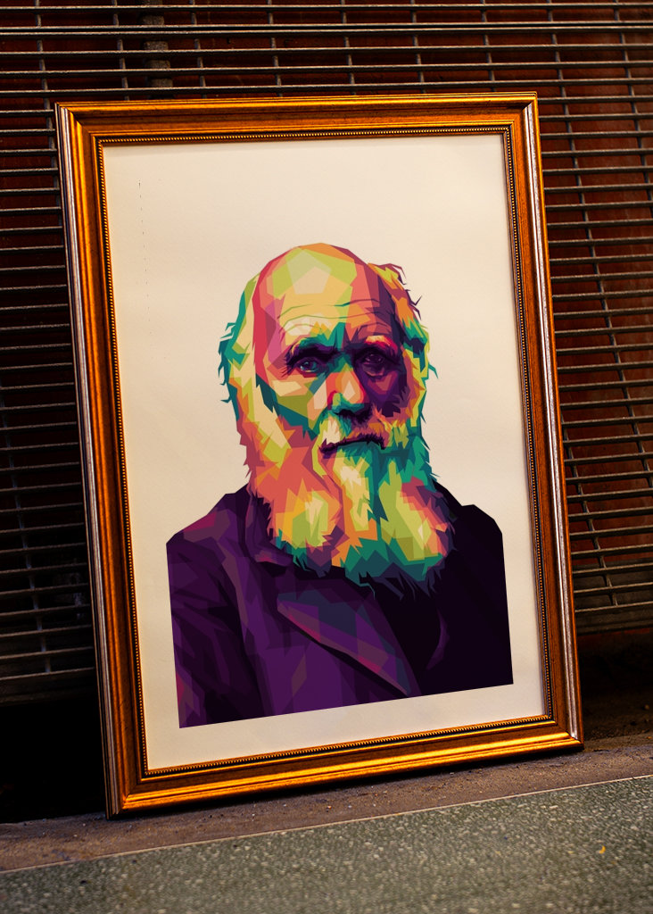 Charles Darwin Pop Art