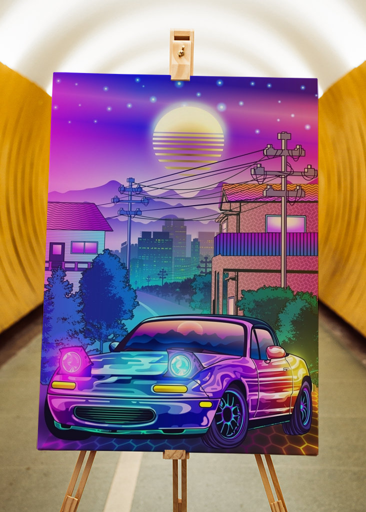 Mazda MX5 Miata Synthwave