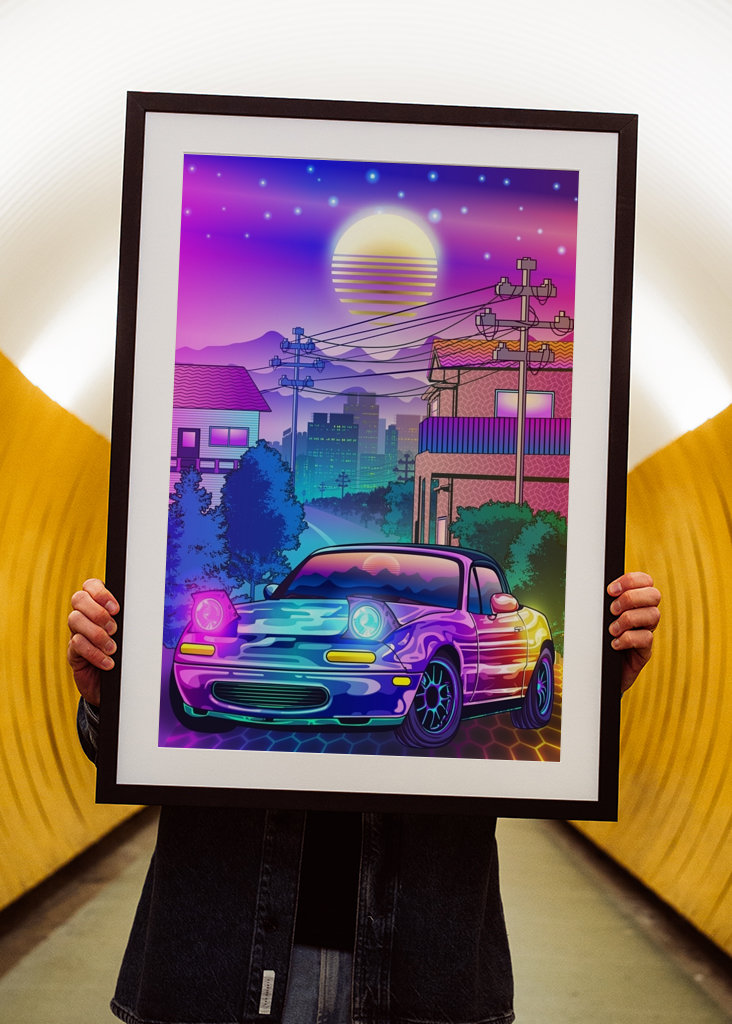 Mazda MX5 Miata Synthwave