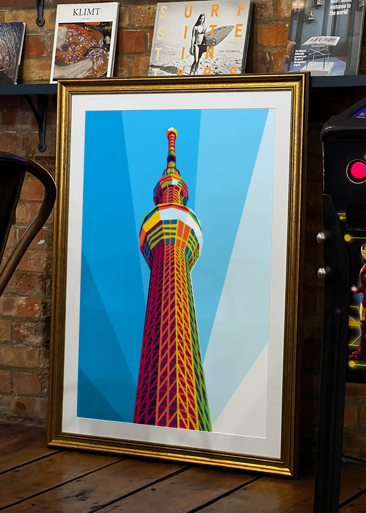 Tokyo Skytree Tower Pop Art