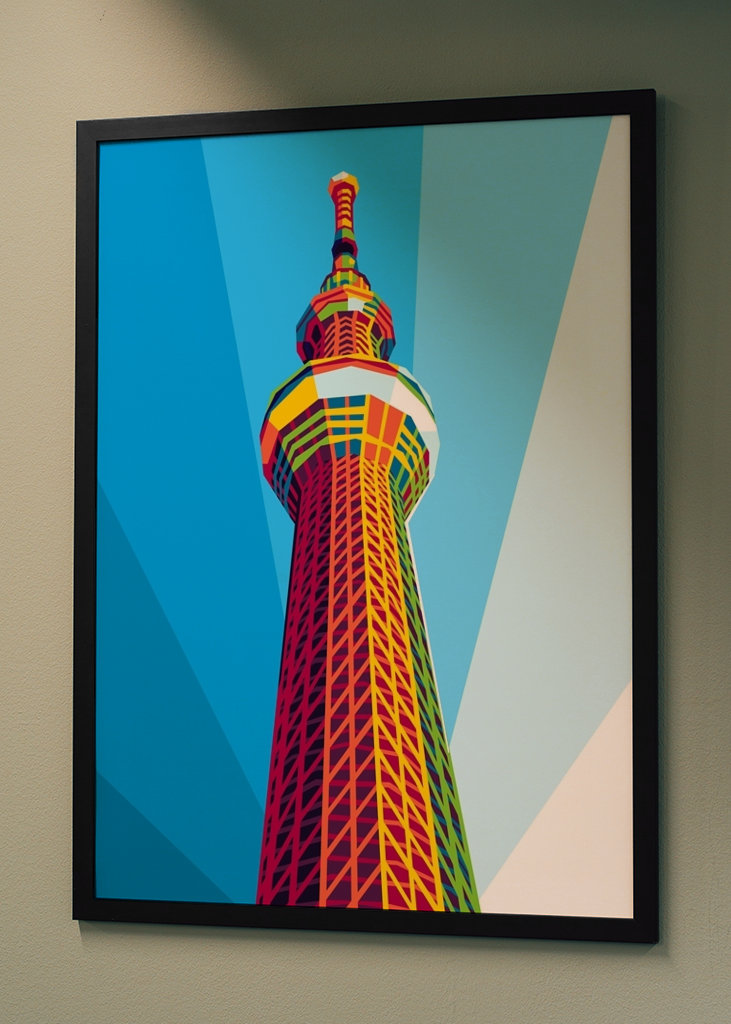 Tokyo Skytree Tower Pop Art
