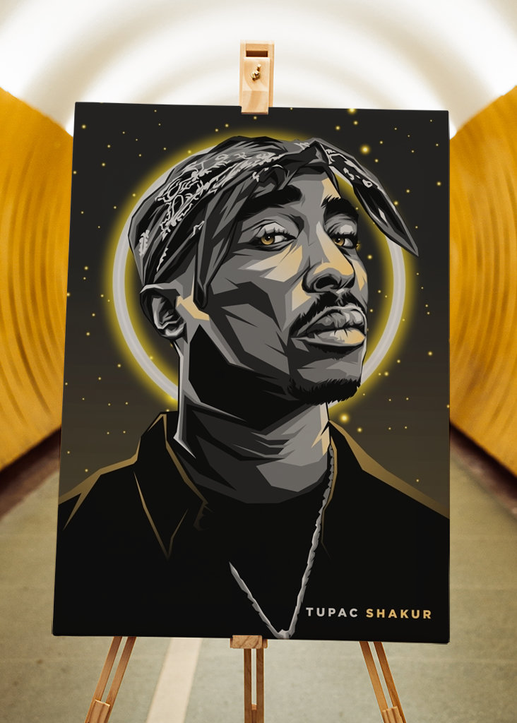 Tupac Shakur Pop Art