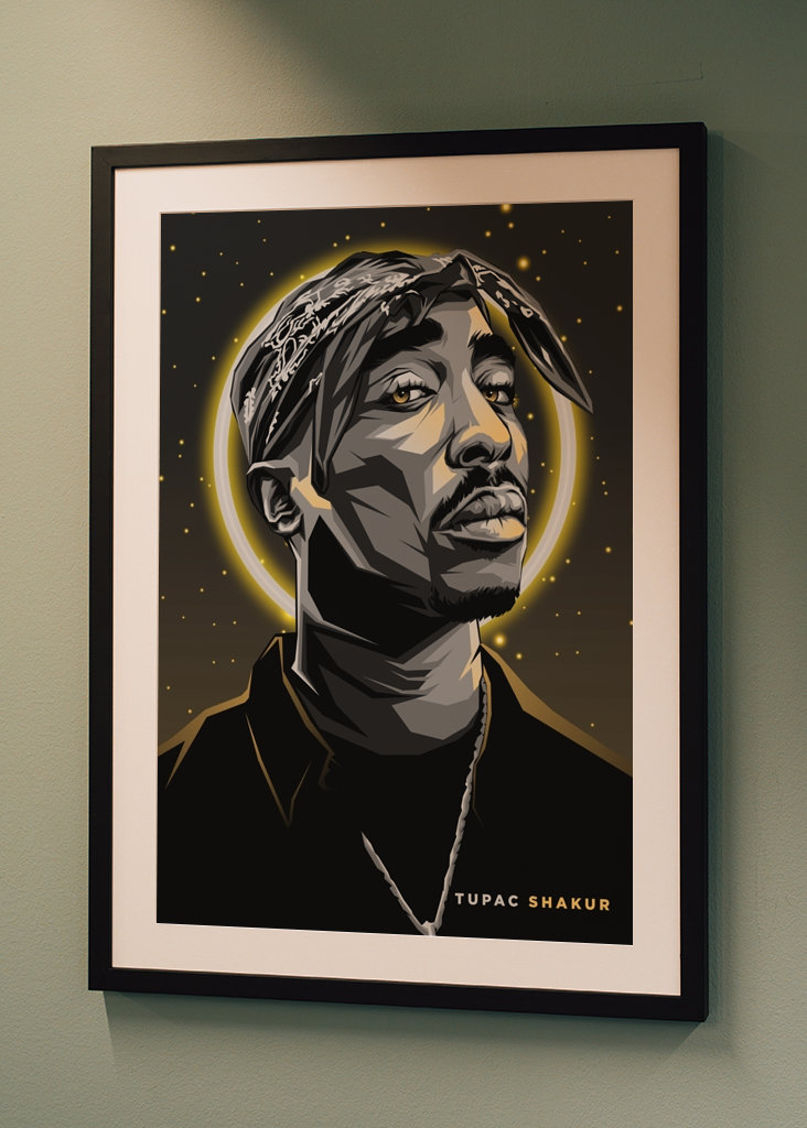 Tupac Shakur Pop Art