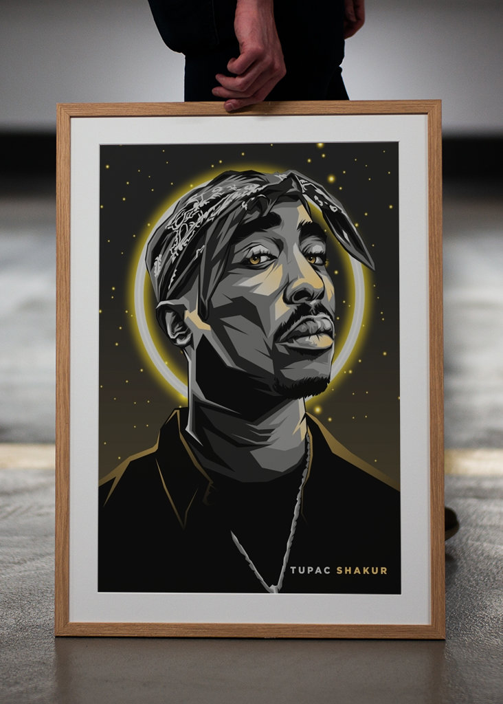 Tupac Shakur Pop Art