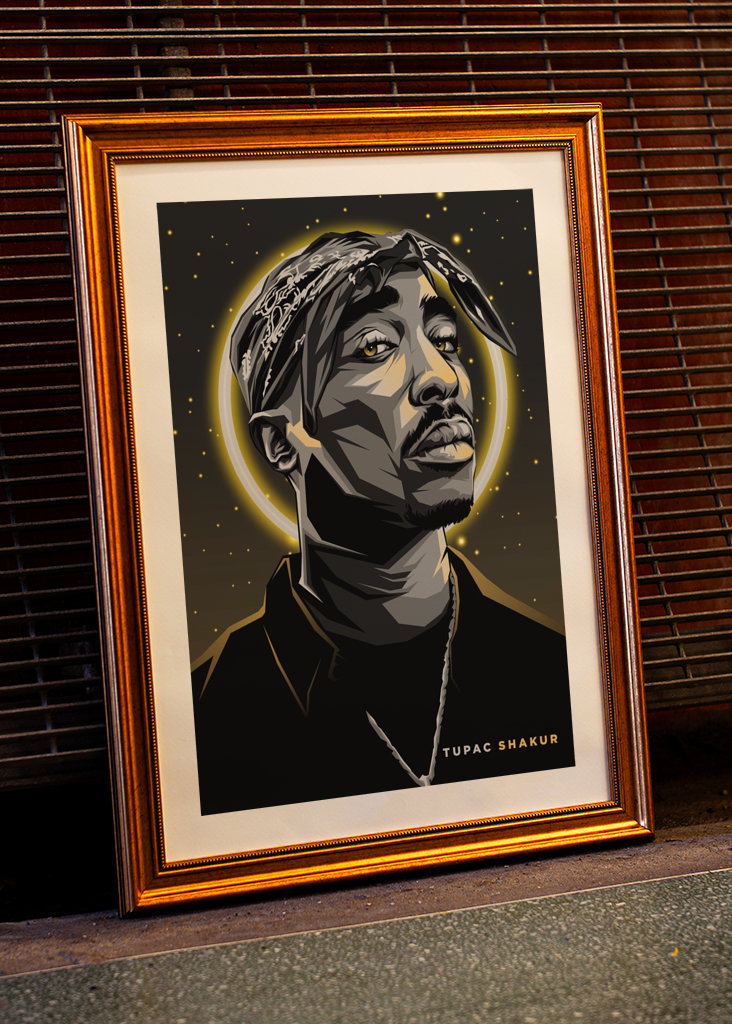Tupac Shakur Pop Art