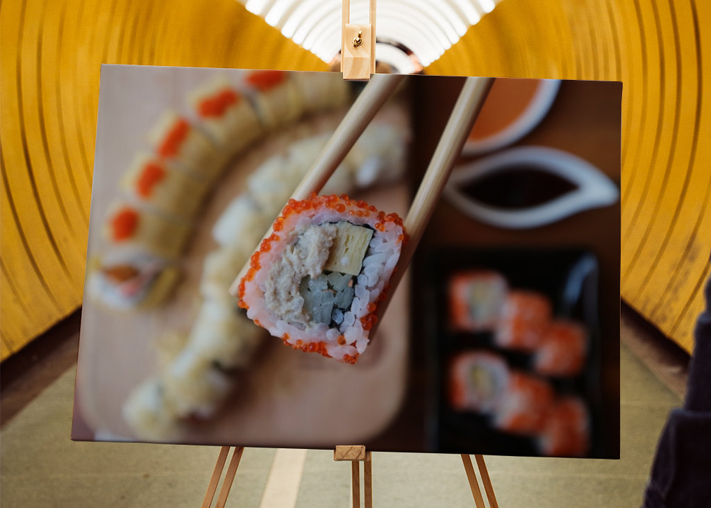 jíst sushi hůlkami 