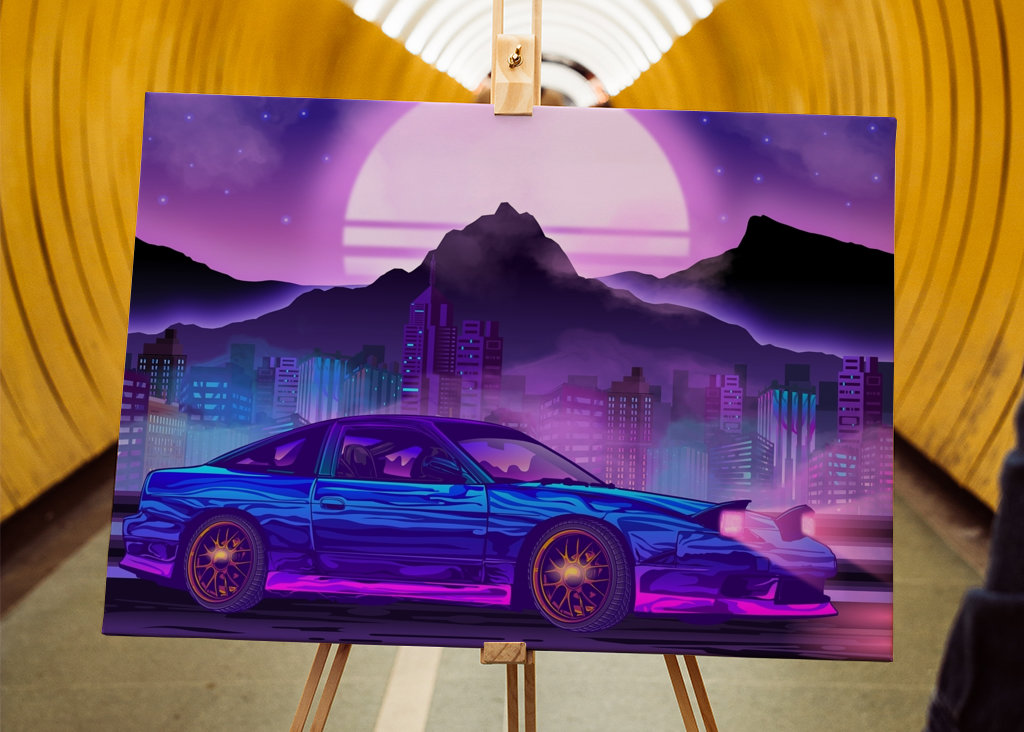 JDM Mazda RX7 Synthwave