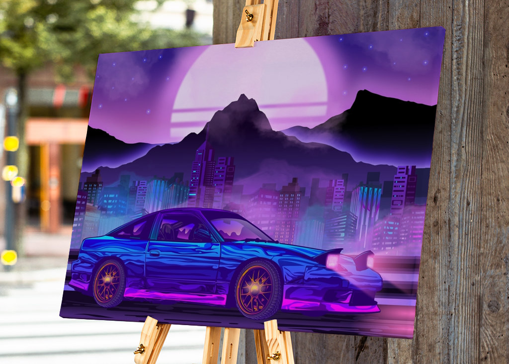 JDM Mazda RX7 Synthwave
