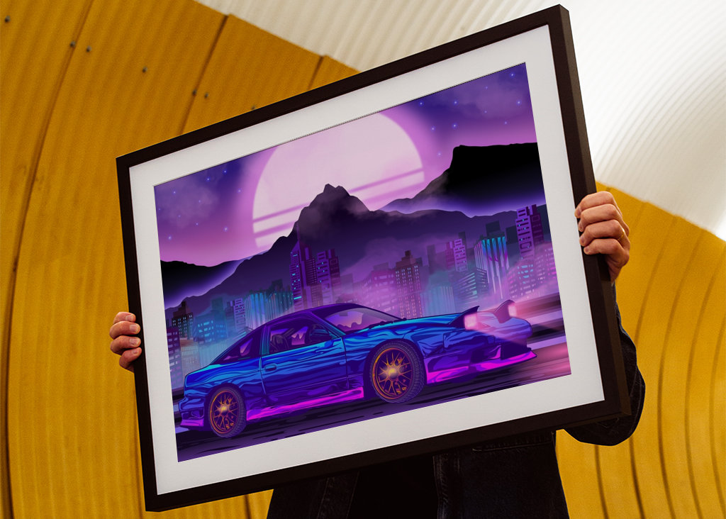 JDM Mazda RX7 Synthwave