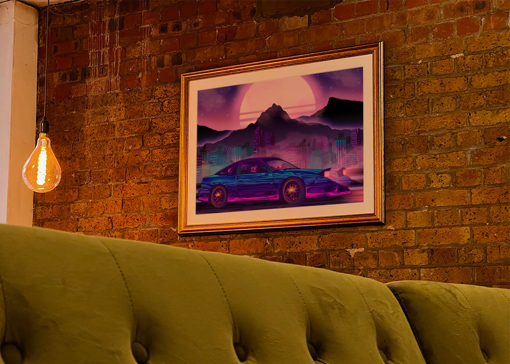 JDM Mazda RX7 Synthwave