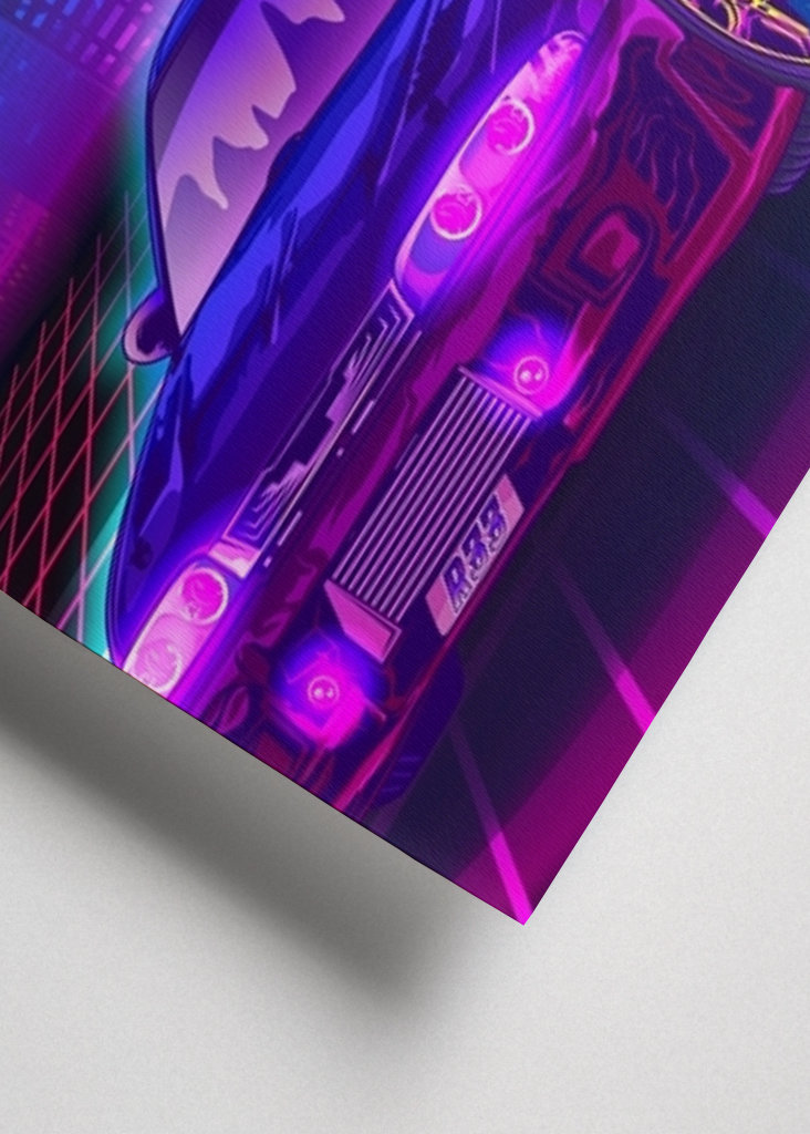 Skyline Gtr R33 Synthwave Fuji