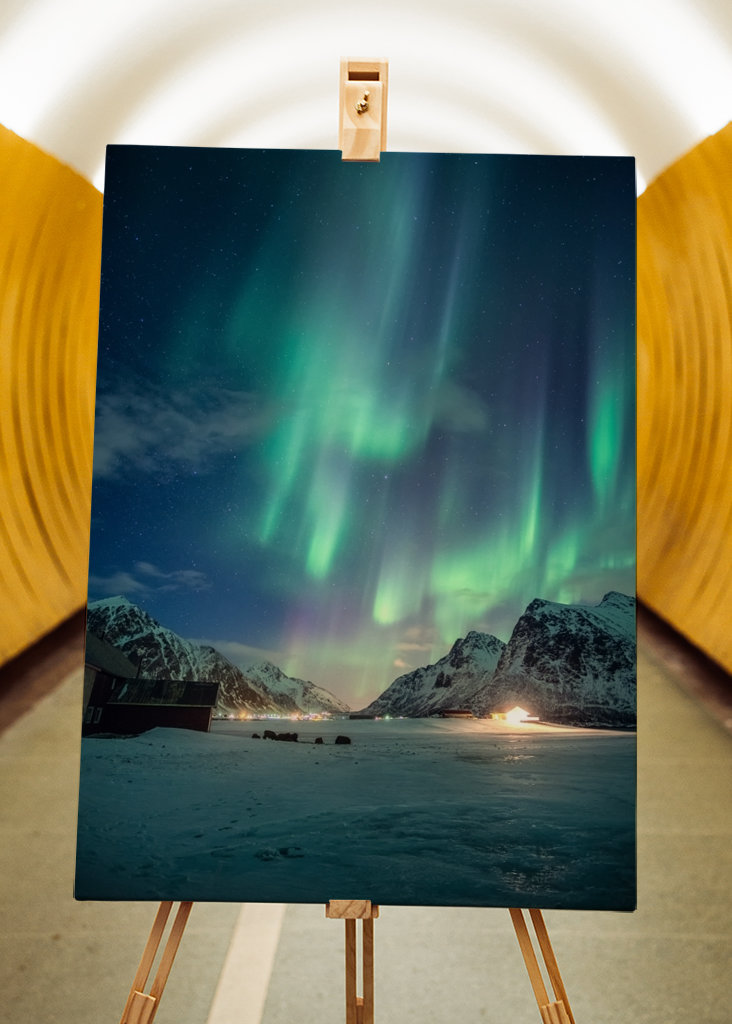 Polarlichter am Nordpol