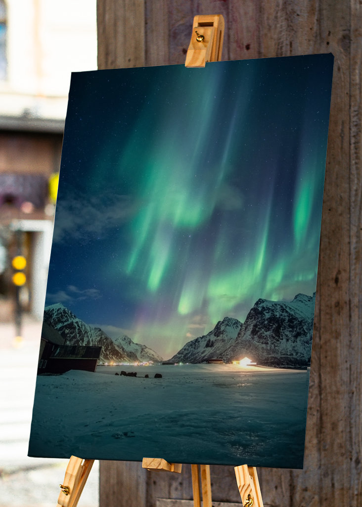 Polarlichter am Nordpol