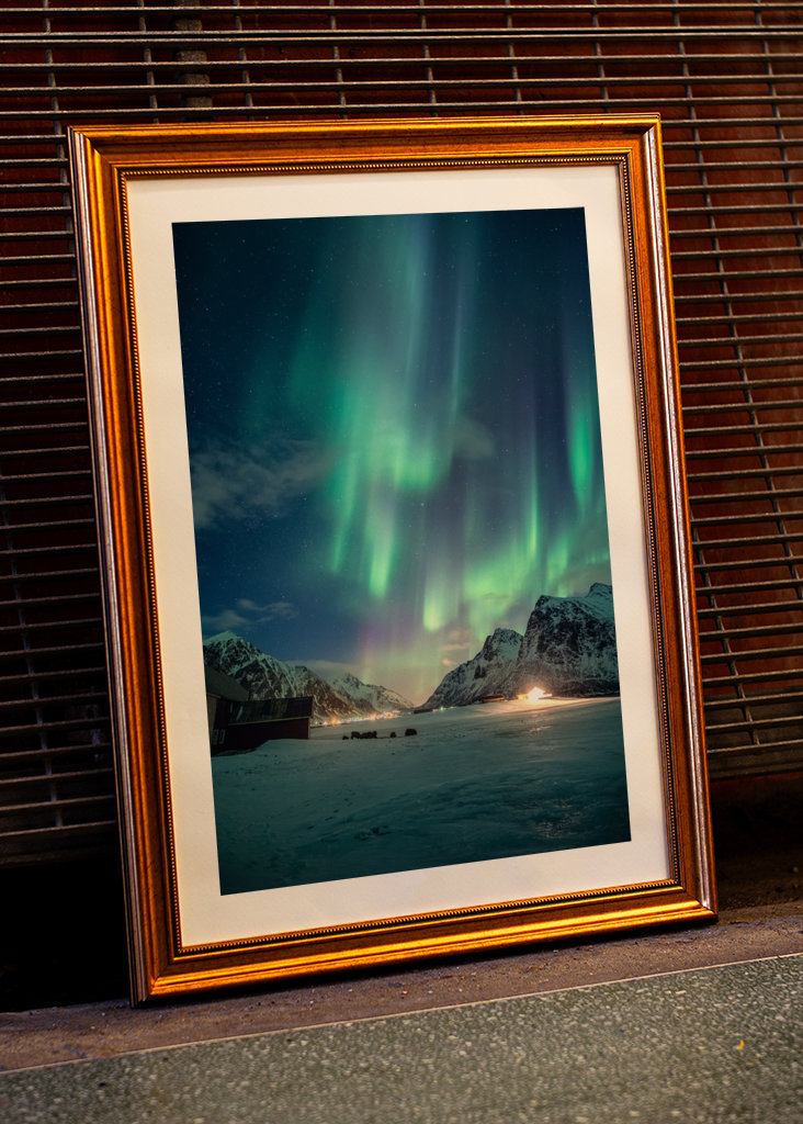 Polarlichter am Nordpol