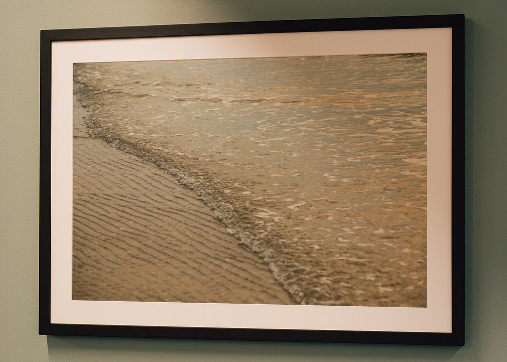 Coucher du soleil et de l’eau de mer