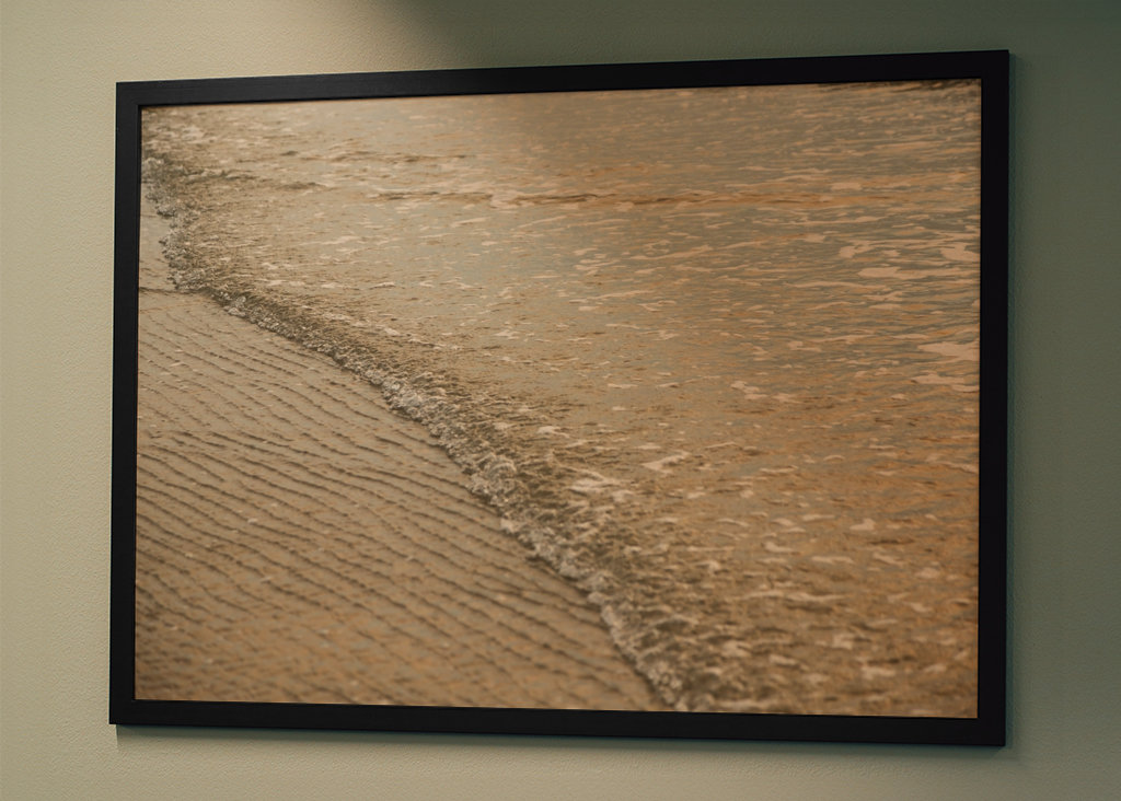 Coucher du soleil et de l’eau de mer