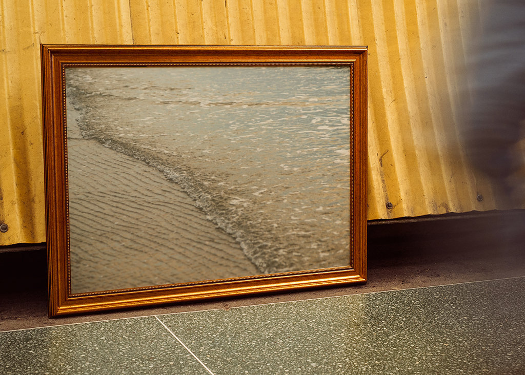 Coucher du soleil et de l’eau de mer