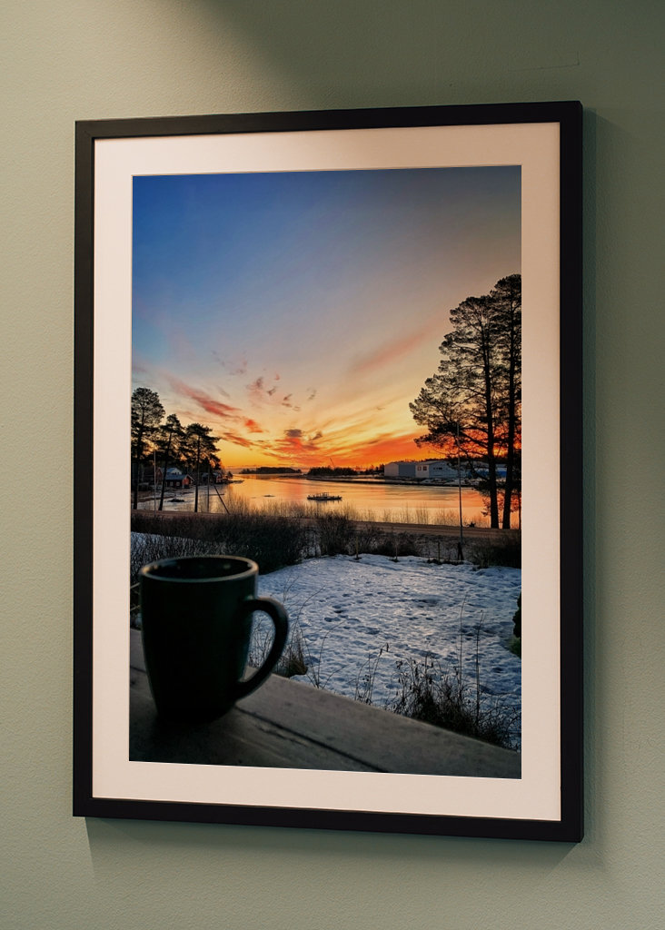 Ranní káva v lednu