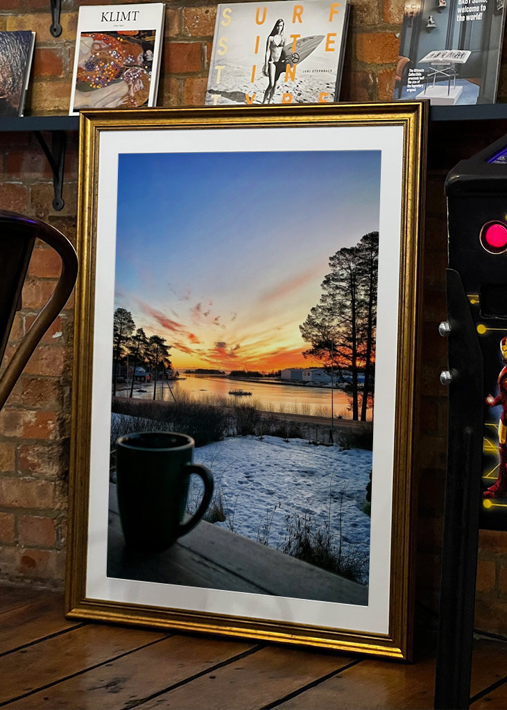 Ranní káva v lednu