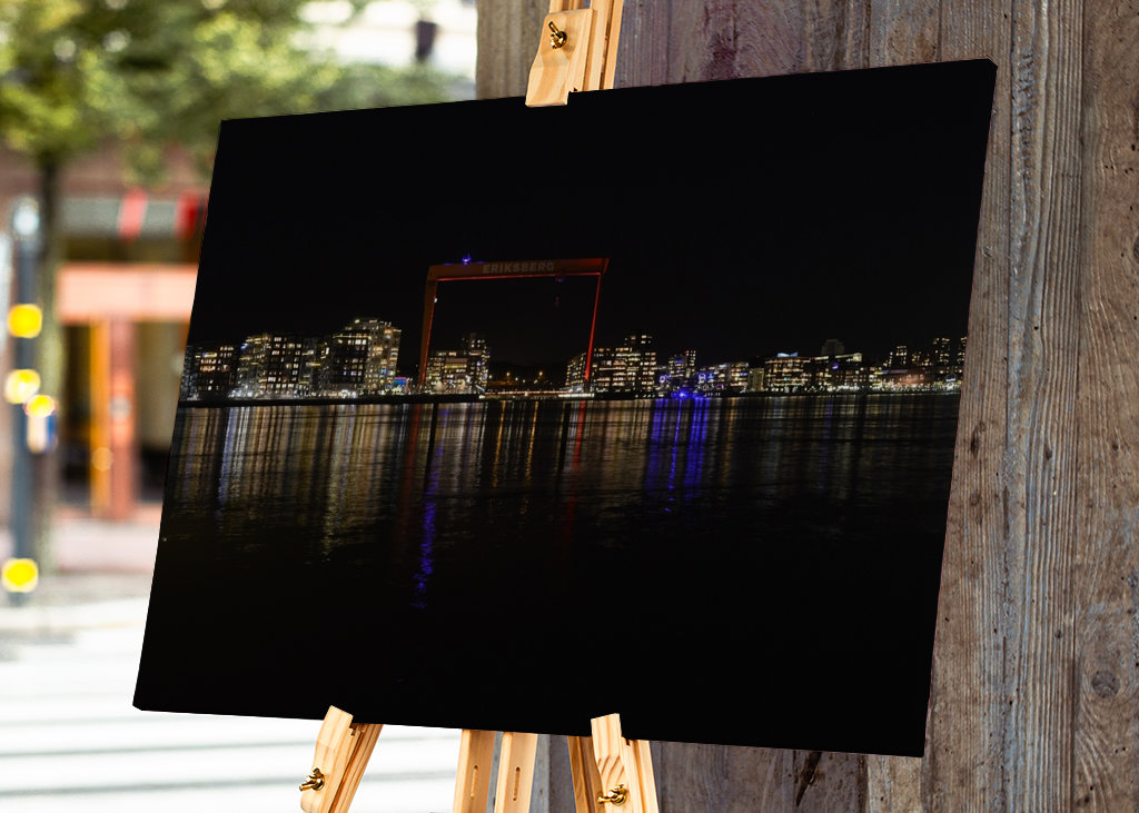 Eriksberg de nuit (Göteborg).