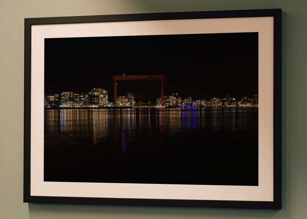 Eriksberg de nuit (Göteborg).