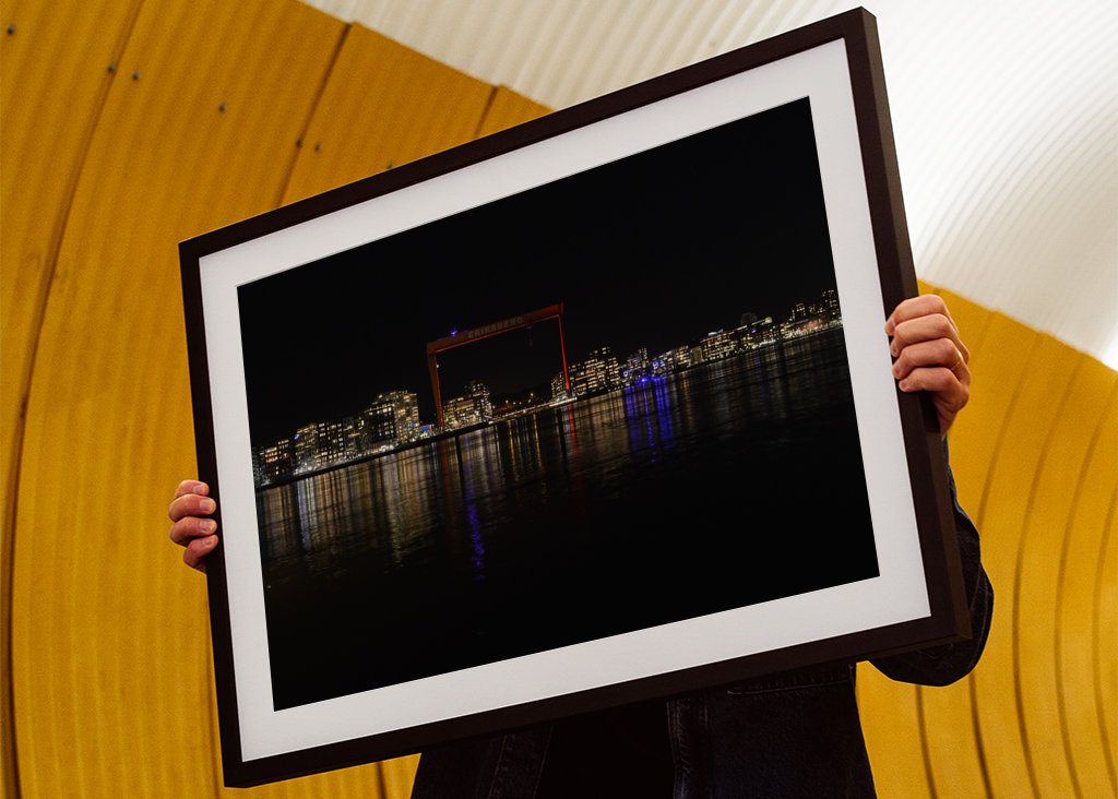 Eriksberg de nuit (Göteborg).