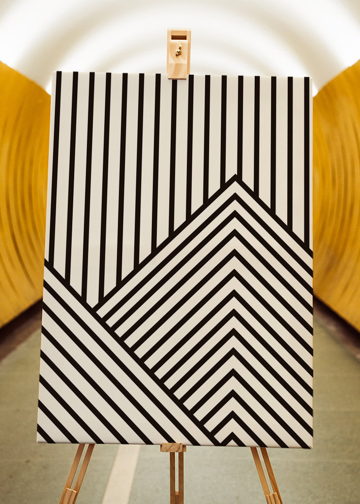 Abstrakcyjna linia artystyczna Natura