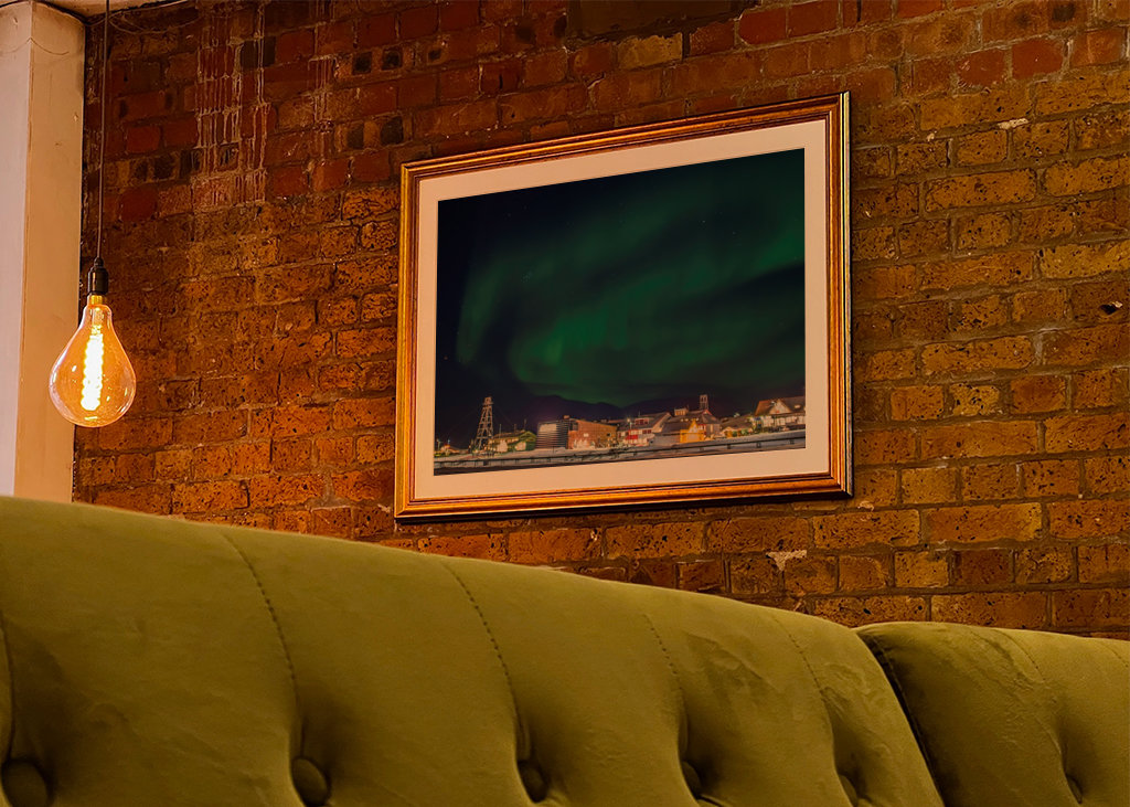 Polární záře nad Longyearbyenem