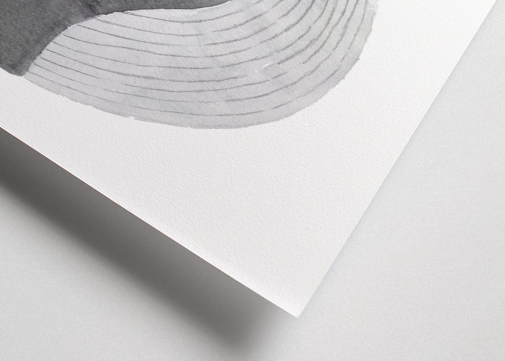 Baleine grise à fleurs