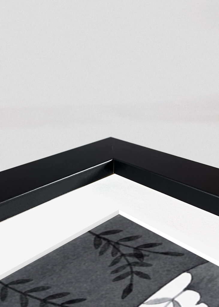 bird with flowers on gray