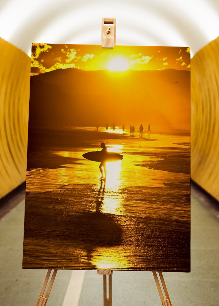 Sunset surfer