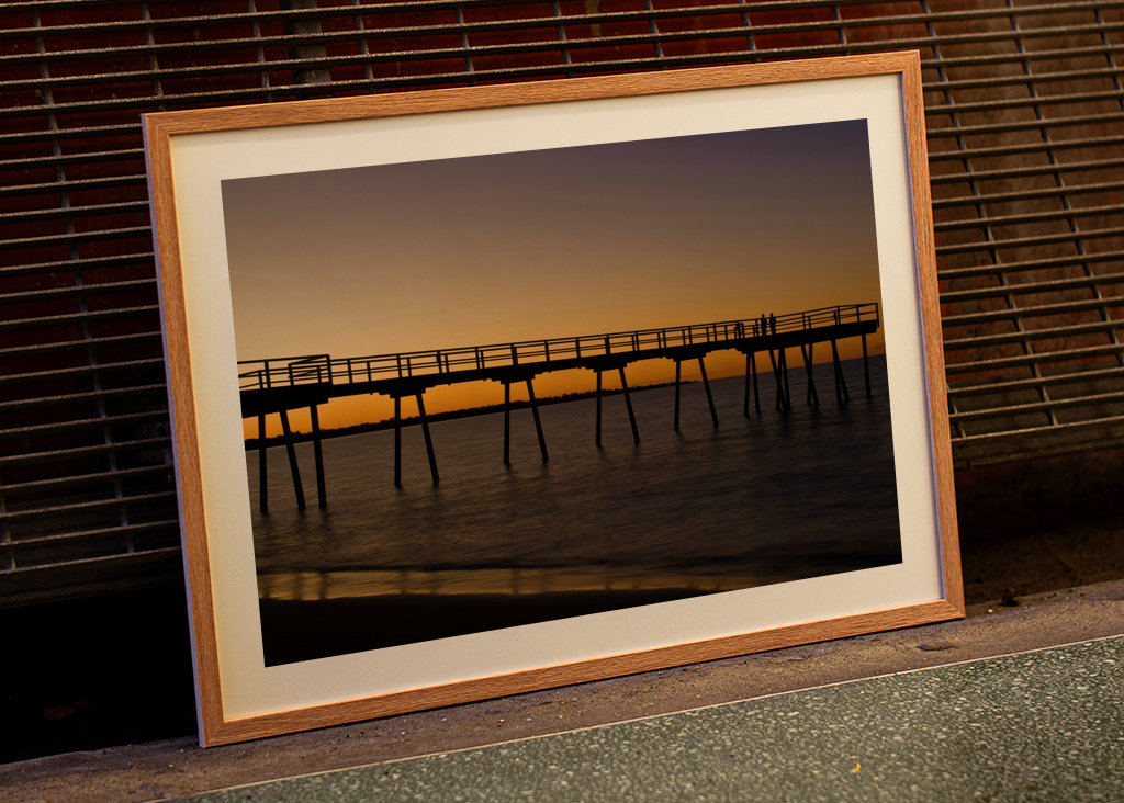 Sonnenuntergang auf dem Pier