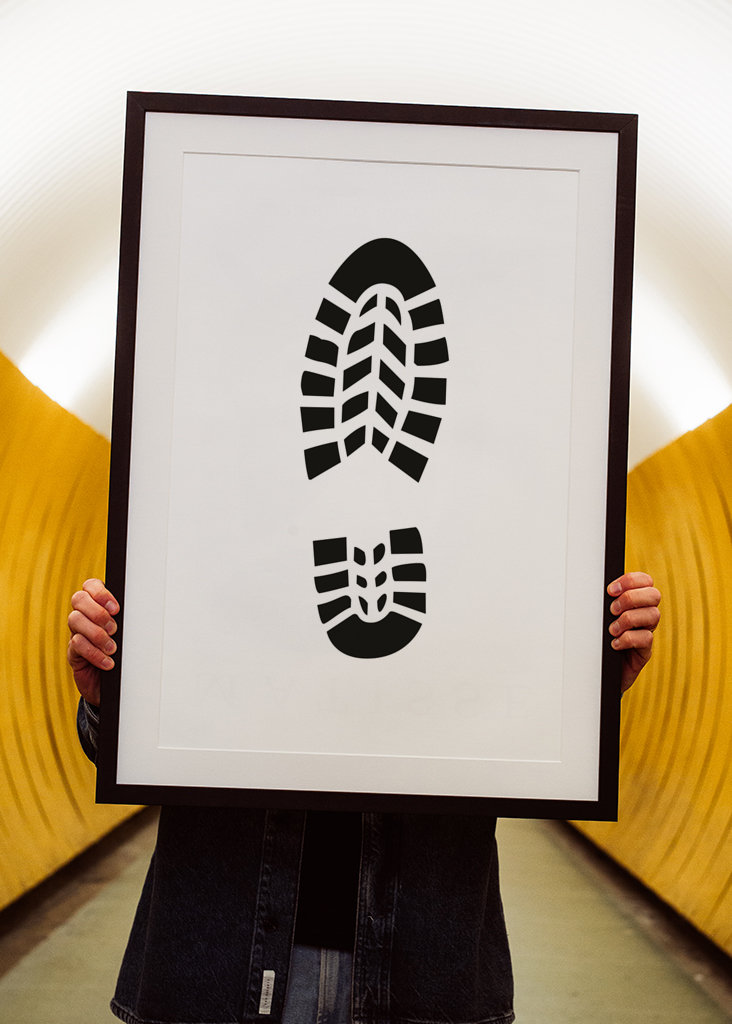 Affiche de chaussures