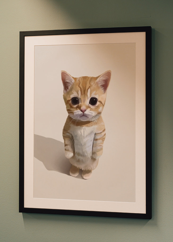 Cute Cat Meme Posters Prints By Mashz Printler