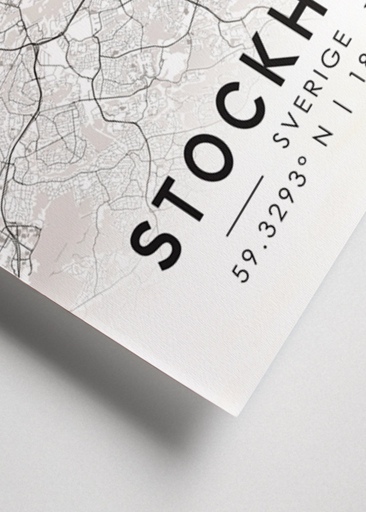 Stockholm mapa města