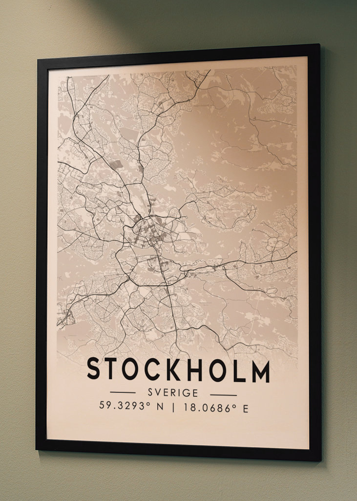Stockholm mapa města