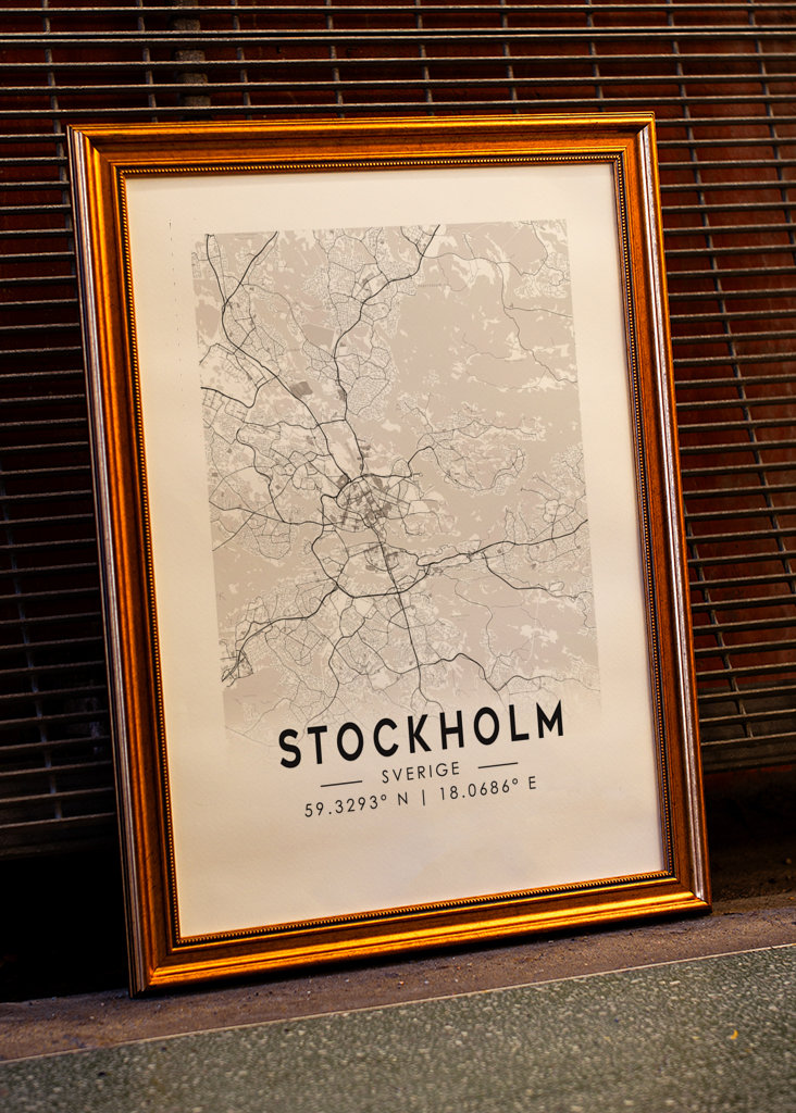 Stockholm mapa města